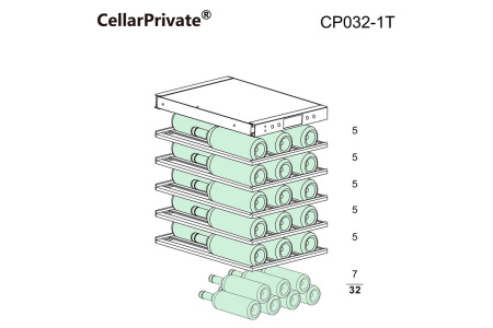 Винный шкаф Cellar Private CP032-1T