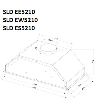 Встраиваемая  вытяжка  Schaub Lorenz SLD EW5210
