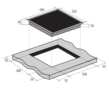 Варочная панель индукционная ZUGEL ZIH604W