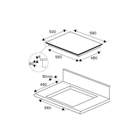 Индукционная варочная панель Bertazzoni Modern P604IM2G5NE черная