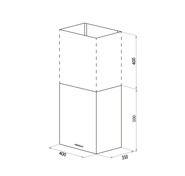 Кухонная вытяжка HOMSair PHLOX Push 40 черный