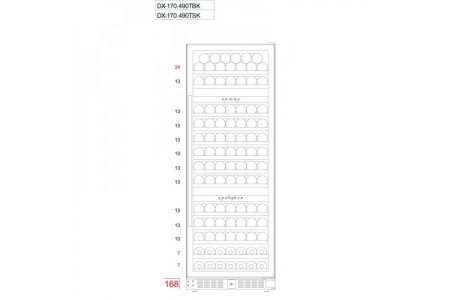 Винный шкаф Dunavox DX-170.490STSK