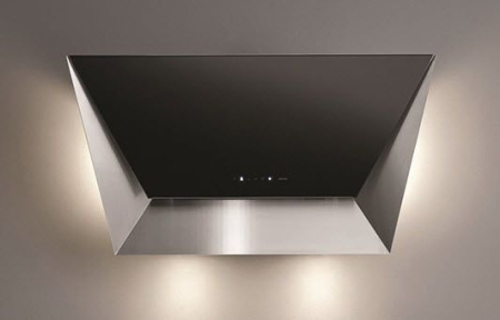 Вытяжка Falmec Design+ PRISMA 85 inox vetro nero (800)