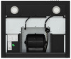 Т-образная вытяжка KRONA RINA 600 BLACK PB