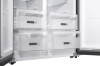 Холодильник Weissgauff WSBS 600 NoFrost Inverter Dark Grey Glass