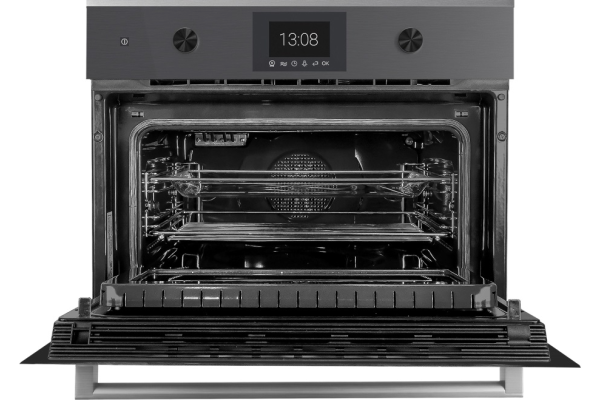 Компактный духовой шкаф с микроволнами Kuppersbusch CBM 6350.0 GPH 3 Silver Chrome