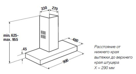 Настенная вытяжка Kuppersbusch DW 9350.0 E
