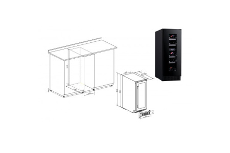Винный шкаф Temptech SOMX30DRB