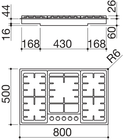Варочная панель Barazza 1POF80