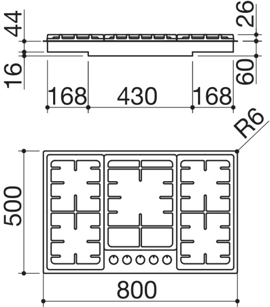 Варочная панель Barazza 1POF80