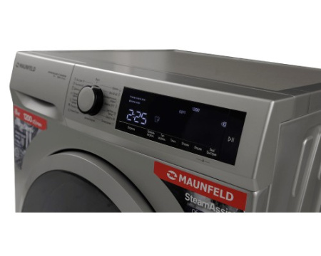 Стиральная машина c инвертором и паром Maunfeld MFWM128SL400 ST INVERTER