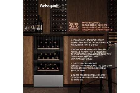 Винный холодильник Weissgauff WWC-30 Bottle