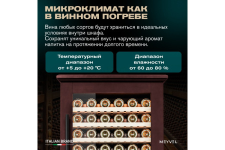 Винный шкаф Meyvel MV99PRO-KBT2 (Спелая вишня)