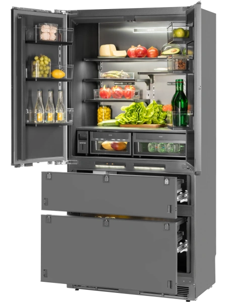 Встраиваемый холодильник HIBERG S-RFQ 800 FB inverter (French door)