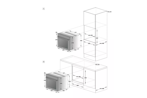 Электрический духовой шкаф Haier HOQ-F6QSN3WB