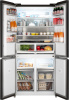 Холодильник Weissgauff WCD 510 Built-in Inverter NoFrost Black Glass