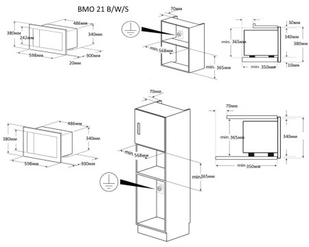 Микроволновка Zigmund & Shtain BMO 21 S