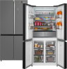 Холодильник Weissgauff WCD 590 NoFrost Inverter Premium EcoFresh Bru Steel Glass