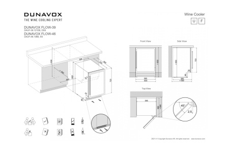 Винный шкаф Dunavox DAUF-39.121DB