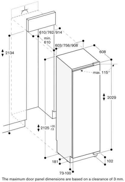 Встраиваемый холодильник Gaggenau RC472305