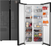 Холодильник Weissgauff WSBS 600 NoFrost Inverter Inox Glass