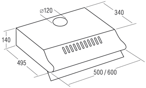 Вытяжка кухонная EXITEQ STANDARD 601 brown