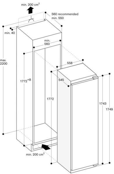 Встраиваемая морозильная камера Gaggenau RF282306