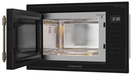 Встраиваемая микроволновая печь Meferi MMO6025BK RETRO