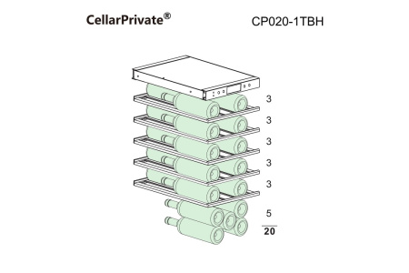 Винный шкаф Cellar Private CP020-1TBH