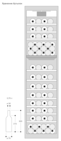 Встраиваемый винный шкаф Gaggenau RW414365