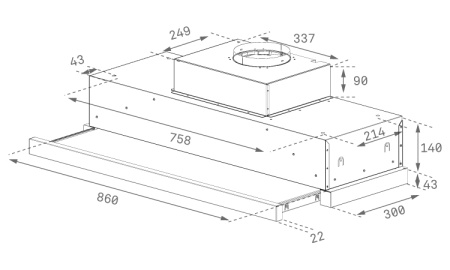 Вытяжка Teka CNL 9610 STAINLESS STEEL