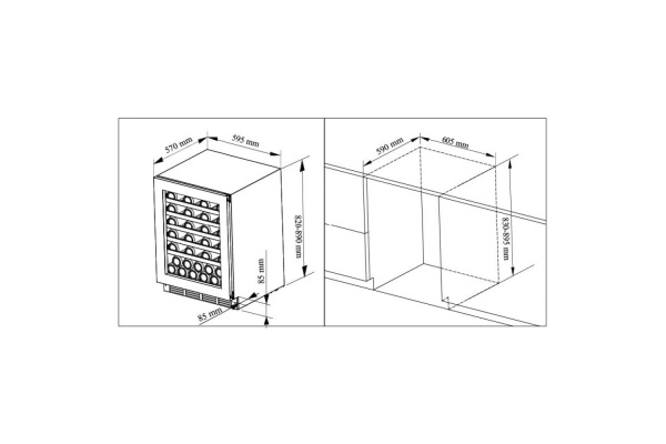 Винный шкаф Cavanova CV046T