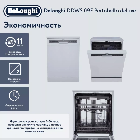 Посудомоечная машина DeLonghi DDWS09F Portobello Deluxe