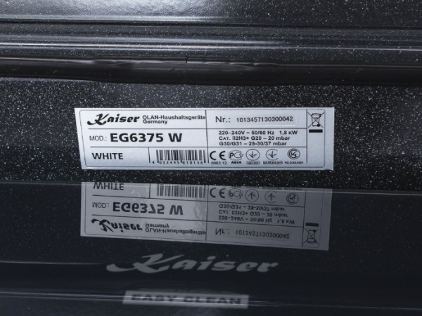 Встраиваемый газовый духовой шкаф Kaiser EG 6374 Sp