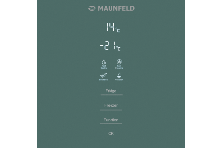 Холодильник Maunfeld MFF185NFGN Matt Inverter