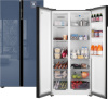 Холодильник Weissgauff WSBS 600 NoFrost Inverter Blue Glass