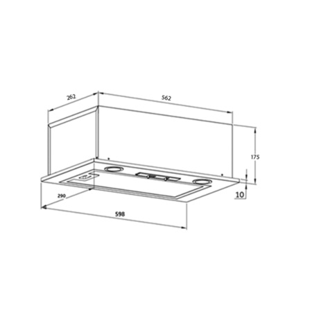 Кухонная вытяжка HOMSair CAMELIA POWER 60 черный