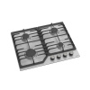 Газовая варочная панель HiSTORY HGE 640C FIX, серебристый INOX