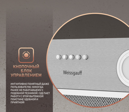 Вытяжка Weissgauff BOX 455 Inox