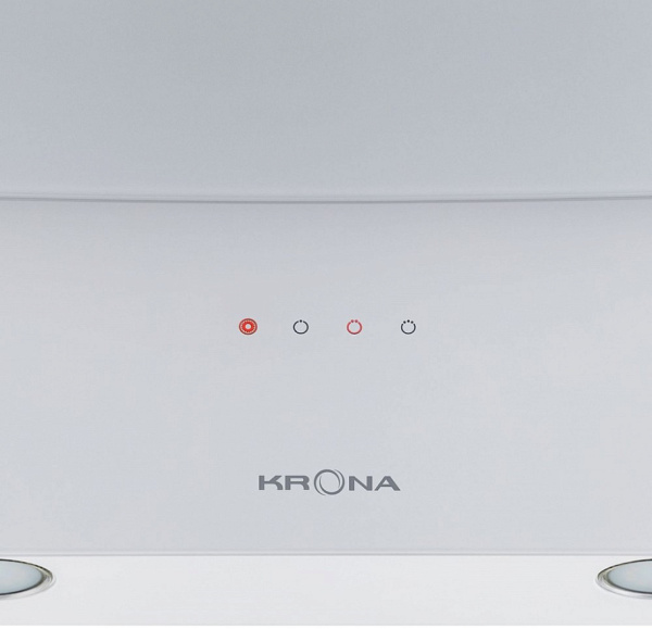 Наклонная вытяжка KRONA INGA 600 white sensor