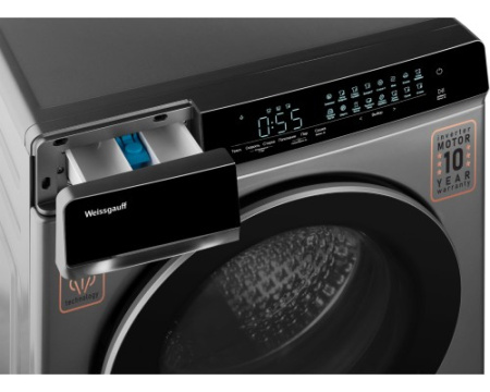 Стиральная машина с сушкой Weissgauff WMD 888 Touch Inverter Steam Silver