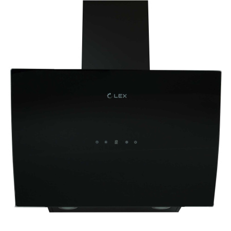 Наклонная кухонная вытяжка LEX Plaza 600 Black