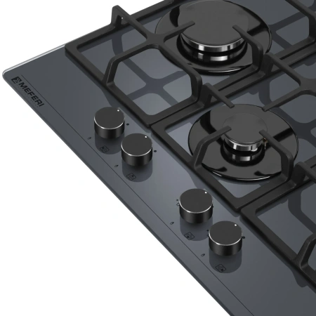 Газовая варочная панель MEFERI MGH604GR GLASS ULTRA