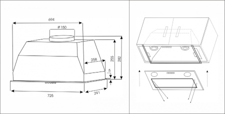 Вытяжка кухонная EXITEQ EX-1179