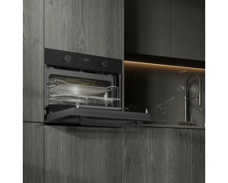 Духовой шкаф с СВЧ Weissgauff OE 4551 DB Black Edition