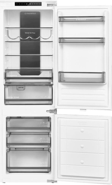 Холодильник-морозильник встраиваемый MAUNFELD MBF17754NFWHGR LUX Inverter