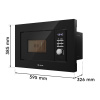 Встраиваемая микроволновая печь Libhof MOS-2120 black