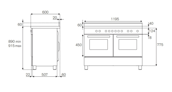 Варочный центр Bertazzoni MAS1206GMFEDXT
