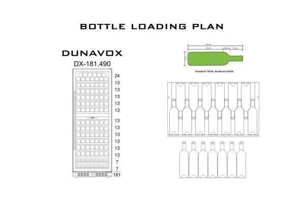 Винный шкаф Dunavox DX-181.490DMBK