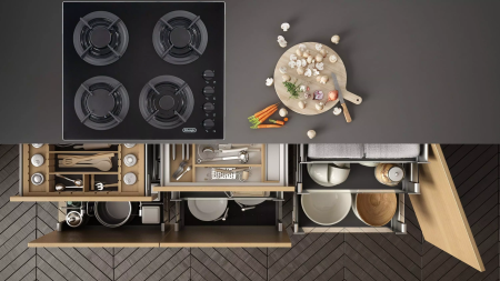 Встраиваемая газовая варочная панель DeLonghi NF 46/1 ASV GU